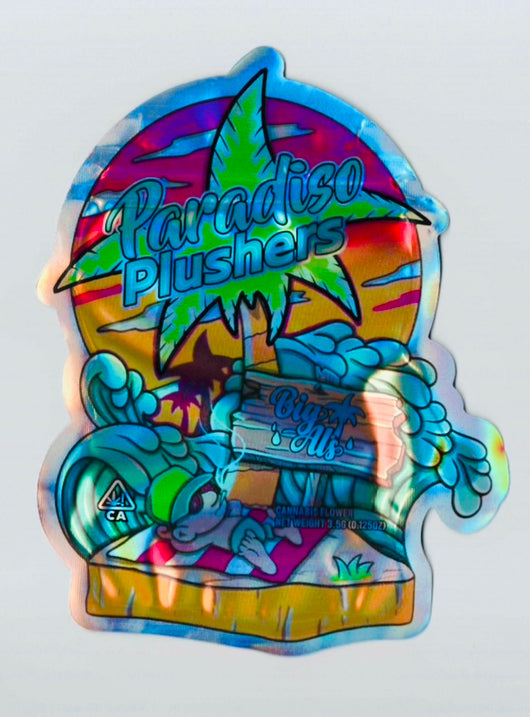 PARADISE PLUSHERS MYLAR BAGS CALI PACKS