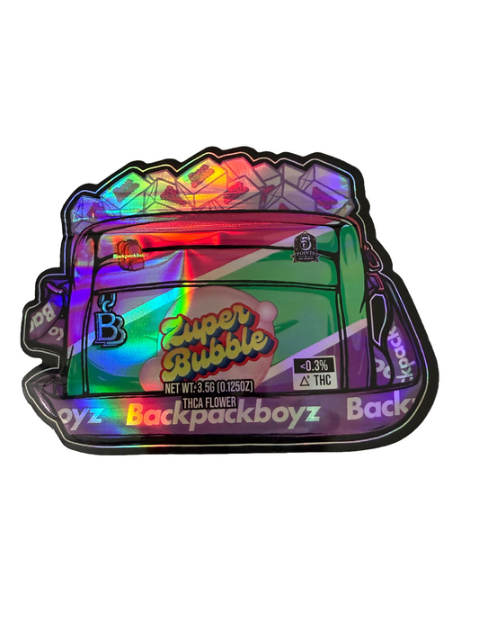 ZUPER BUBBLE BACKPACK BOYZ MYLAR BAGS   CALI PACKS