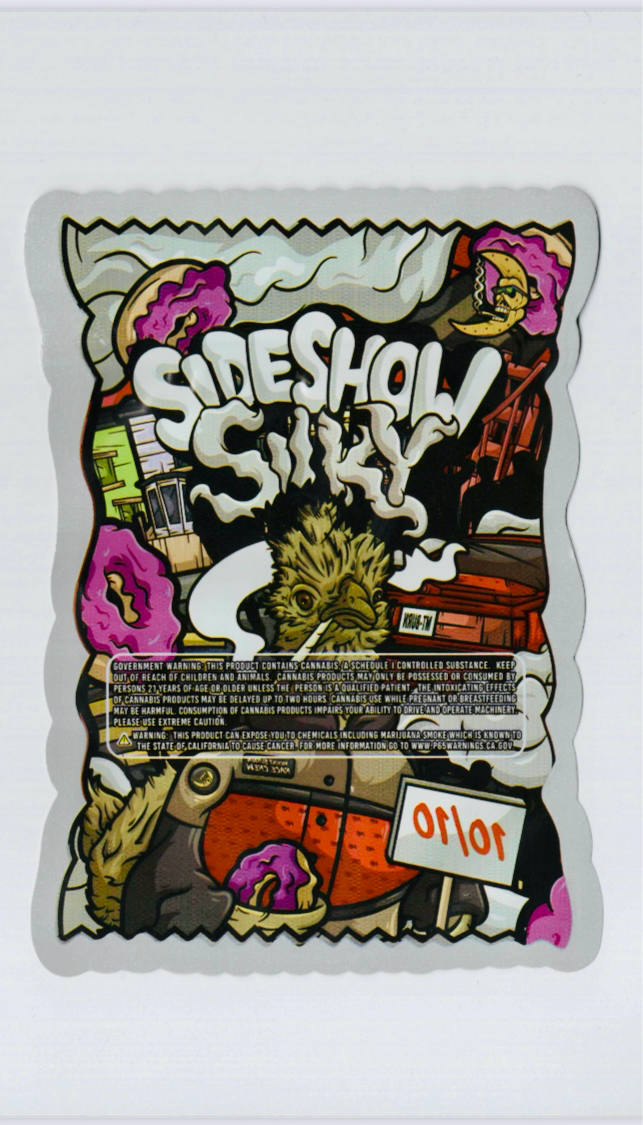 SIDESHOW SILKY MYLAR BAGS   CALI PACKS