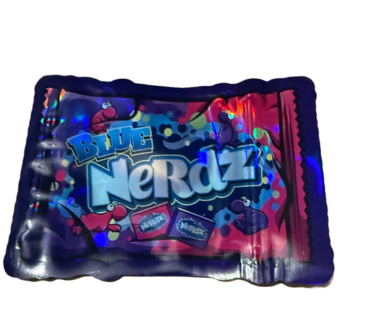 BLUE NERDZ MYLAR BAG   CALI PACKS