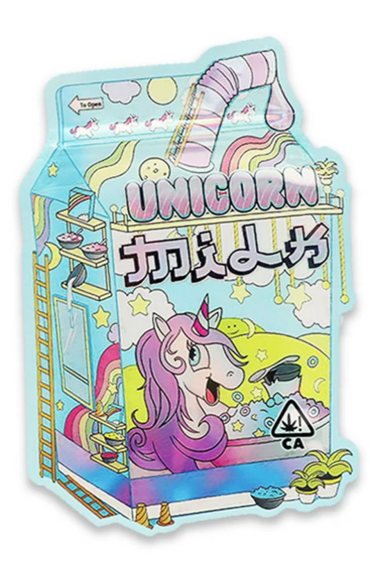 UNICORN MILK MYLAR BAGS   CALI PACKS